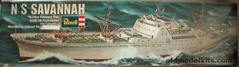 Revell 1/381 N/S Savannah Nuclear Merchant Ship - Revell Germany Issue, H5203 plastic model kit